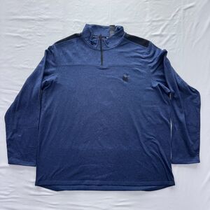 Spyder 1/4 Zip Shirt Mens Large Blue Long Sleeve Active Pullover Lightweight